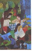 August Macke Turkish jewelry dealer oil painting on canvas